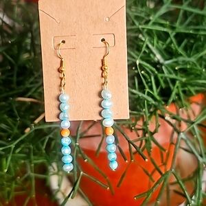 Handmade Upcycled Beaded Earrings